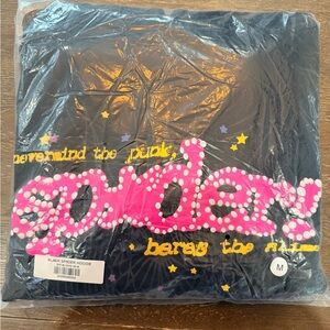 Black and Pink Spider Hoodie